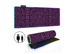 Mousepad Tapete De Mesa Retroiluminado Rgb Com Linhas Simples Brilvibera (estilo 25, 4009004mm)