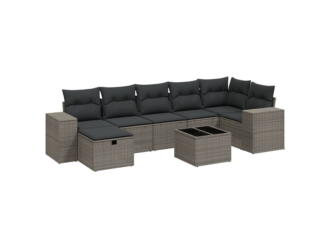 Garden Sofa Set, Garden Sofa Sets Vidaxl Cinzeto Rattan / Vime (n/a)
