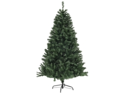 Árvore Natal Artificial 180cm C/1000 Galhos, Abertura Automática Base Aço, Verde