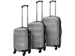 Conjunto de Malas VIDAXL Cinzento (45.5x30x20 cm/55 x 36 x 22 cm/66 x 41 x 24 cm)
