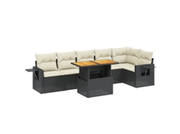 Garden Sofa Set, Garden Sofa Sets Vidaxl Preto Rattan / Vime (n/a)