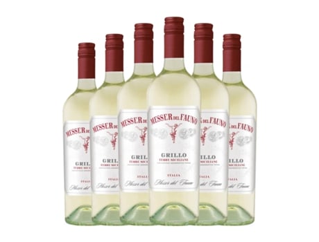 Vinho branco MESSER DEL FAUNO Grillo Sicilia (0.75 L - 6 Unidades)