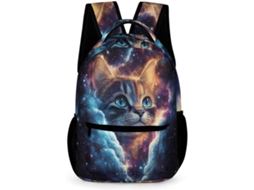 Mochila Com Estampa Gato Para Pré-escola Ensino Fundamental, Partir De 7 Anos, Escolar Gatinho O 1º E 2º Ano,