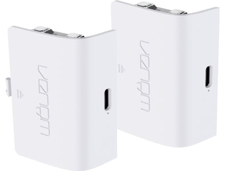 Bateria Recarregável VENOM Duplo de Bateria Recarregável Xbox Series X e S / Xbox One (Branco)