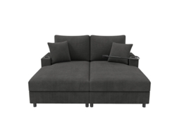Sofá Futon Dobrável, 146cm, Encosto Ajustável, Espaços Pequenos, DELCOND