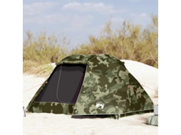 Vidaxl Tenda De Pesca Para 5 Pessoas Impermeável Camuflagem