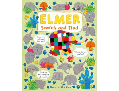 Livro Elmer Search And Find de David Mckee