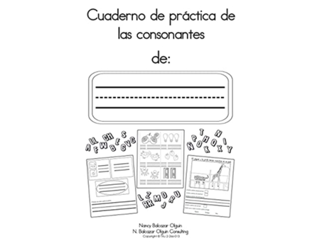 Livro Cuaderno de práctica de las consonantes Spanish Edition de Nancy Olguin (Espanhol)