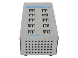 Conector Usb Alimentado Acero Inoxidable Multifuncional Hub Usb Inteligente 20 Puertos Splitter Con Adaptador De Carga