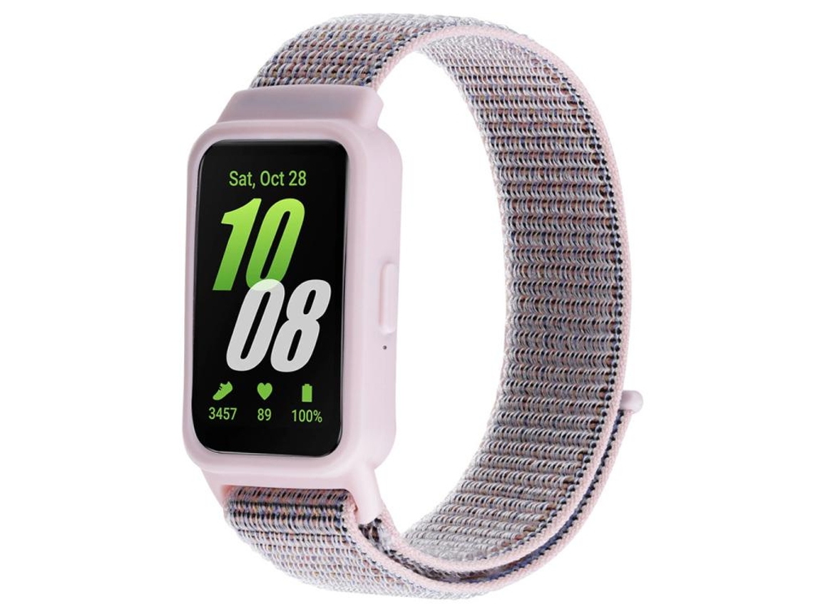 Bracelete Rosa Areia para Samsung Galaxy Fit 3 XIAOMOYU com Fecho de Nylon