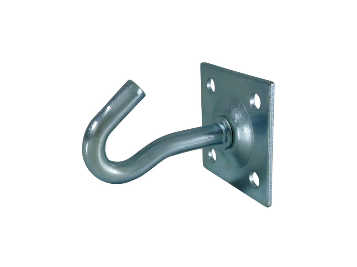 Gancho Com Base Quadrada - Zinc. 45x45mm
