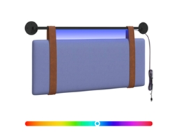 Cabeceira Suspensa com Luz Led Azul Jeans Pu Antigo MAISON EXCLUSIVE