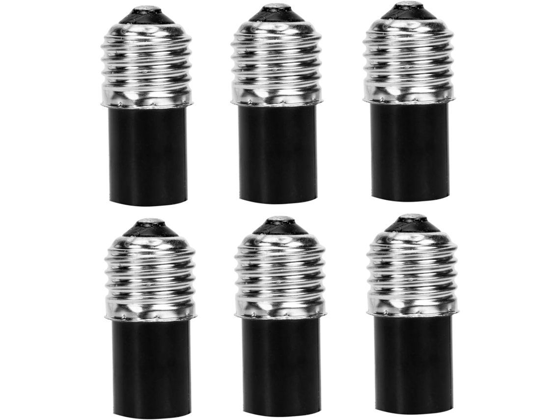 Adaptador De Lâmpada E27 Para E12, Conversor Prático E Durável Para Oficina, Garagem E Corredor, Bas Gokoco