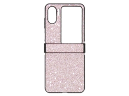 Capa flip para Oppo Find N2 Flip com glitter rosa | S/MARCA