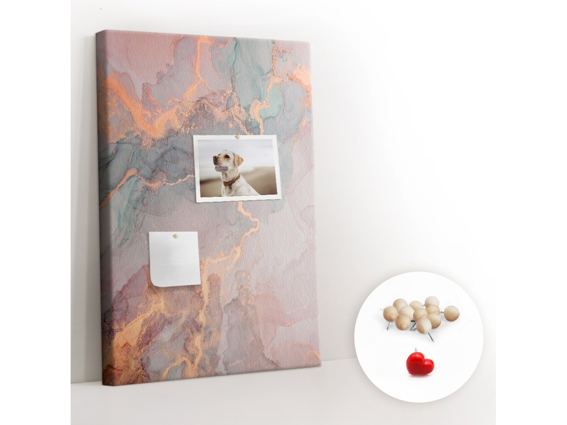 Painel De Cortiça Para Parede Mármore Para A Sala De Estar Espelharte (40x60 Cm)
