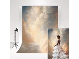 Fundamentalchoice - Fundo De Fotografia 1,5 X 2,2 M - Nuvens Abstractas - Fundo Decorativo - Fundo De Retrato - Fotografia Profissional - Materiais Mi