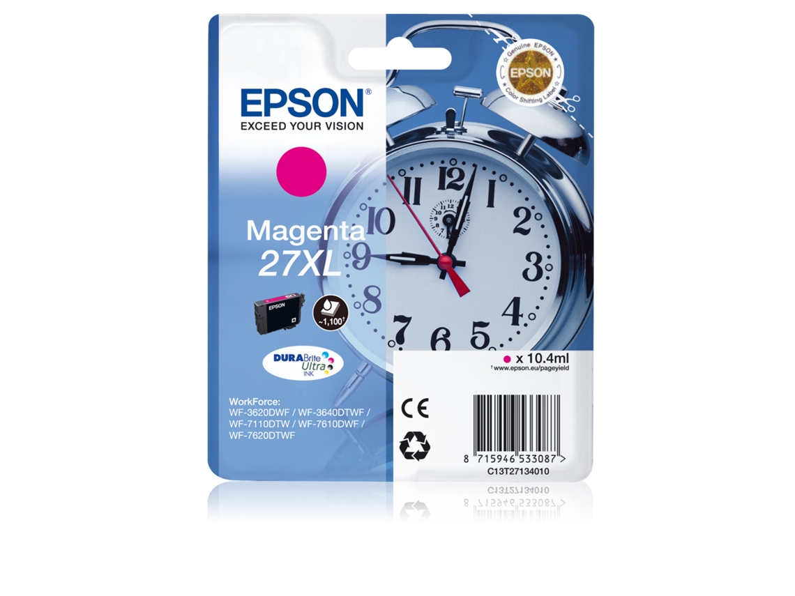 Tinteiro EPSON 27XL Magenta (C13T27134022)