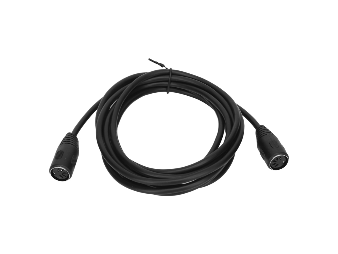 Adaptador Din 5pin Fêmea Mali com Cabo Flexível 3m S/MARCA