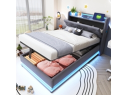 Cama Loft Metal 140x200cm (réplica), Amplo Armazenamento, Escadas. Cs