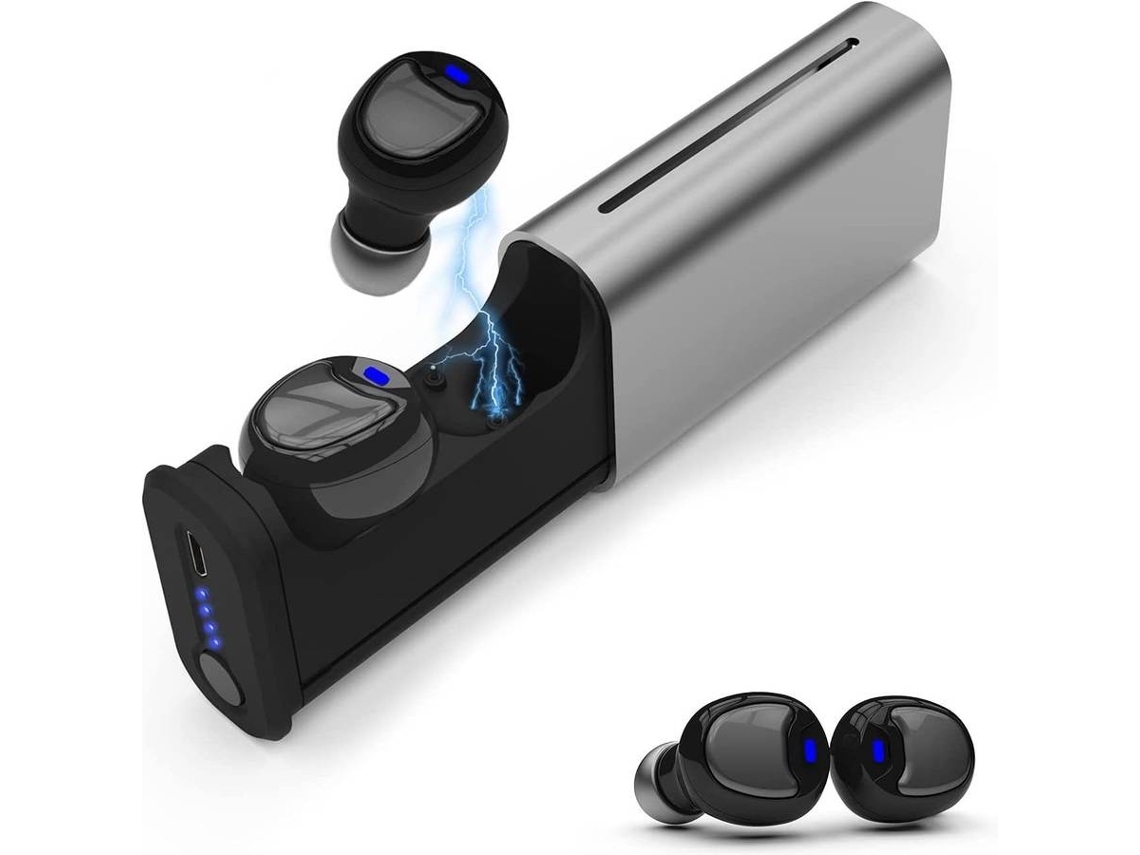 Auriculares Bluetooth True Wireless ENZONS  Sem Fio 5.0 À Prova D'Água Ipx5 Tws com Estéreo Hi-Fi e Estojo De