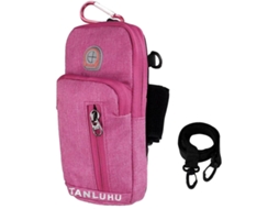 Bolsa De Braço Esportiva Universal (rosa-vermelha) Ajustável, Zqkla