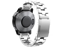 Bracelete Para Garmin (22mm) - Liga De Titânio - Oracle Prata
