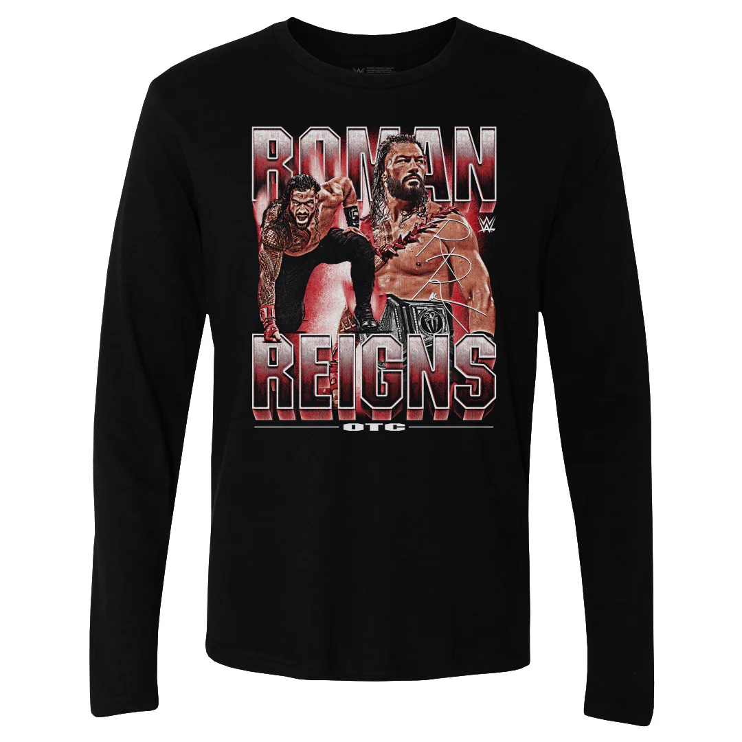 Sweatshirt Rockinstone Wwe Fans Black Roman Reigns Vintage Sweatshirt Unisex Adults-xxxl