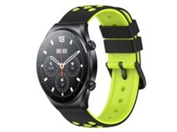 Pulseira De Silicone Poroso Bicolor De 22 Mm Para Xiaomi Mi Watch S1