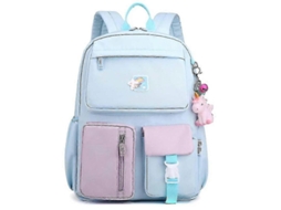Mochila Escolar, Mochila Para Estudantes Do Ensino Médio, Mochila Moderna, Pequena, Roxa E Rosa.