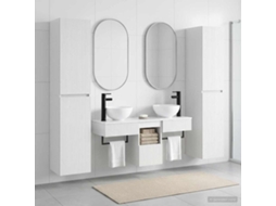 Vidaxl Conjunto De Móveis Para Banheiro 5 Unid. Branco Brilhante