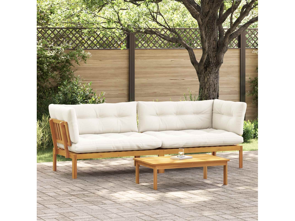 Vidaxl Unidades De Sofá Em Pallet Para O Jardim 2 Peça
