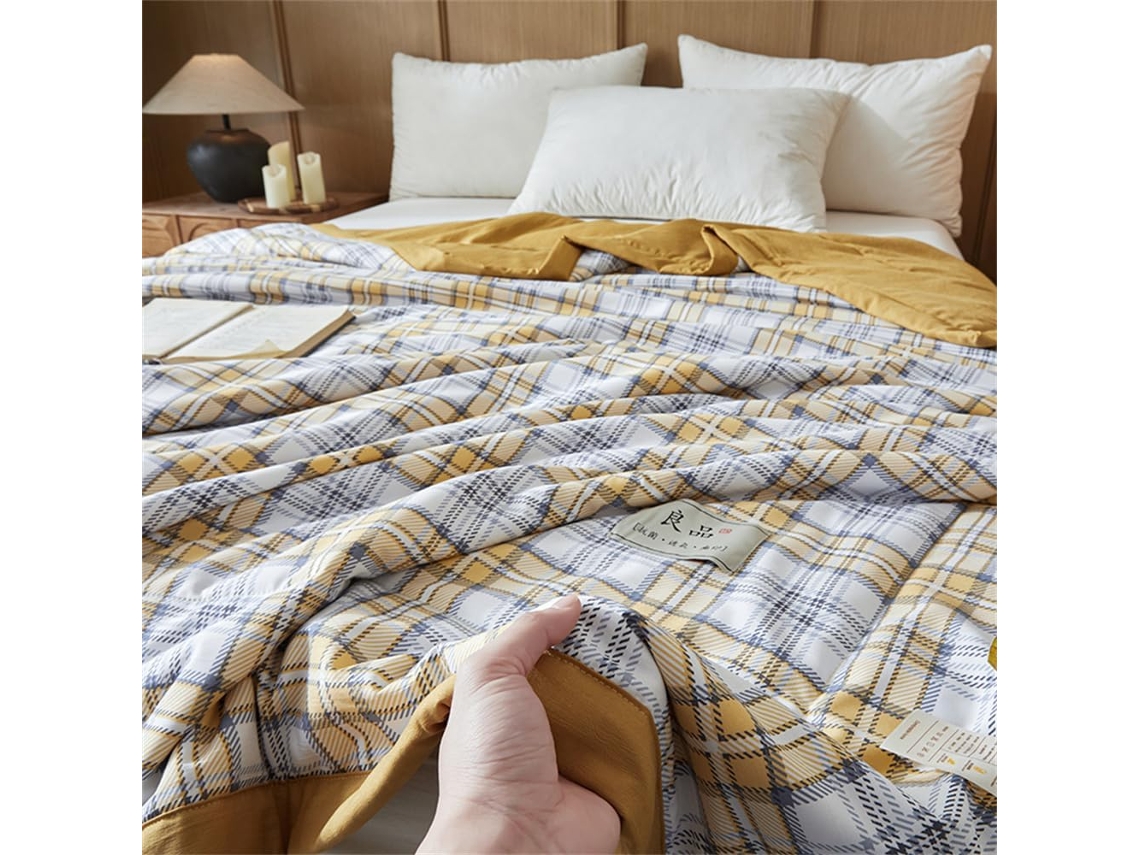 Colcha Acolchoada Fansu Capa de Cama Manta para Ar Condicionado Edredom Microfibra Conjunto Sofá Cobertor Toda