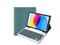 Lurelia Capa Com Teclado Bluetooth Para Ipad Air 2 Com Teclado Comum, Verde Escuro