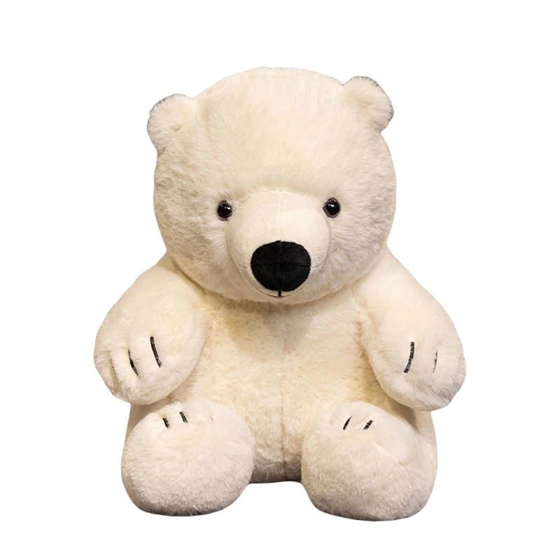 (30 Cm) Boneco De Pelúcia Macio De Desenho Animado, Imitação De Urso Polar