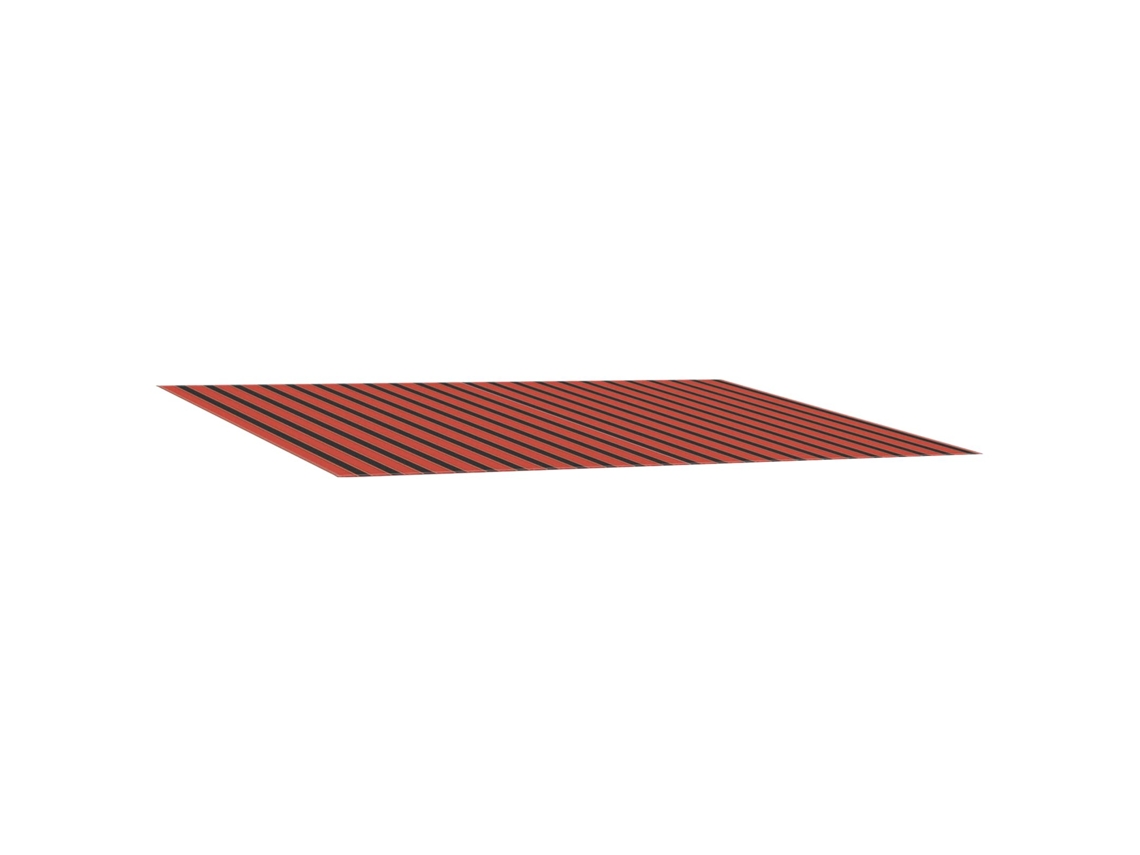 Conjunto 1 Tecido De Toldos Vidaxl Laranja Lona (350 X 200 Cm)