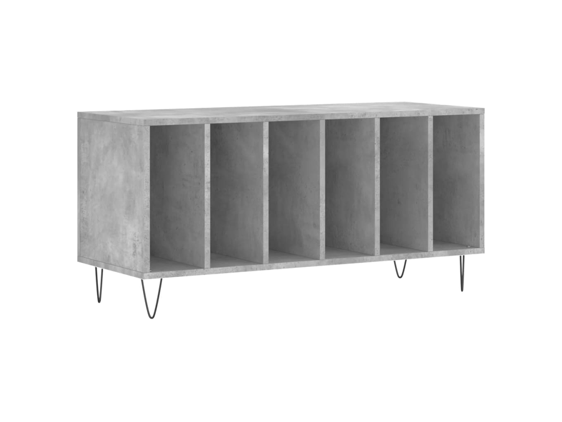 Record Cabinet, Record Cabinets Vidaxl Cinzeto Madeira Processada (n/a)