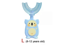 Escova de Dentes Infantil em Formato U com Rotação 360 ​​graus, Mordedor para Bebês e Crianças Pequenas, D Silicone Higiene Bucal. GOKOCO