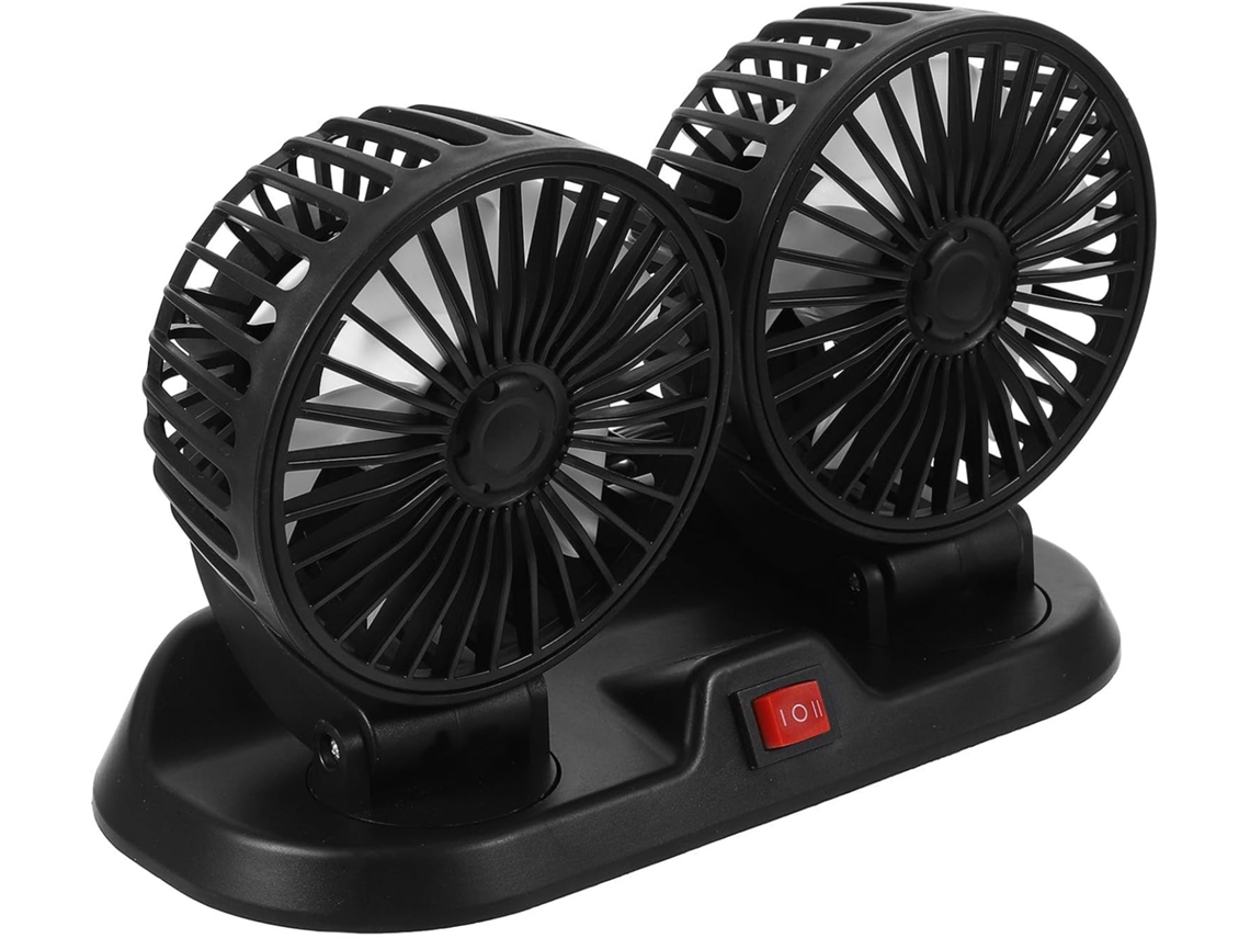 Ventilador Portátil Usb Levemolo Para Carro, Silencioso, Com Duas Cabeças, Rotação Manual, Ideal Para Férias, Ventilação
