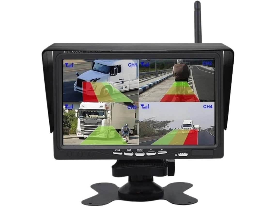 Monitor Digital Sem Fio de 7 Polegadas com Detecção de Movimento, 1 Ou 2 Câmeras de Ré. SFUSHOS