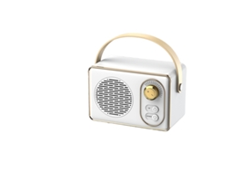Mini Altavoz Bluetooth Com Design Retro, Portátil Com Estilo Ins, Sem Fio Para Outdoor, Branco Sfushos