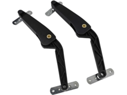Braço De Suporte Para Bagageiro Teto À Prova Choque, Montagem Em Pc+asa Com Mola Para Rack De Teto Estável, Preto, 2 Unidades