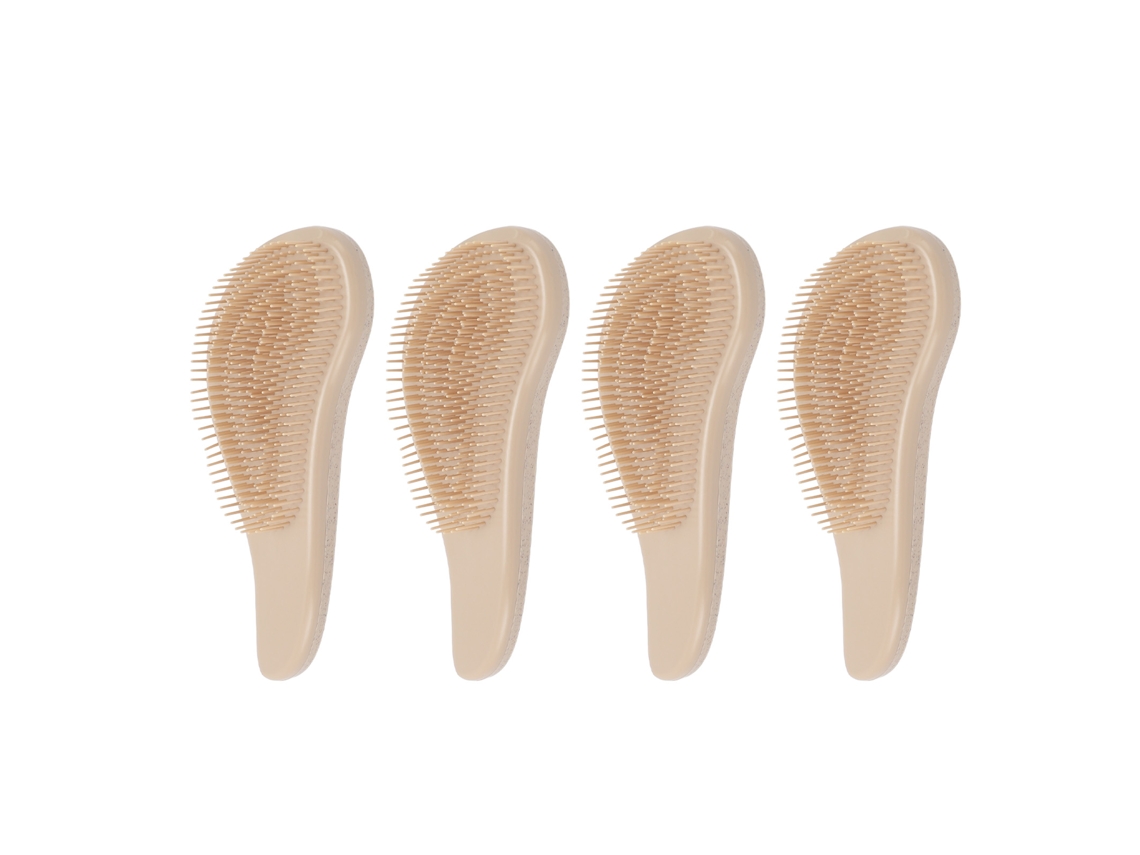2026 4 Unidades de Escova Desenredante de Dentes Anchos Profissional Portátil Multifuncional para Cabelo Molhado e Seco, Tipo de Cabelo Universal