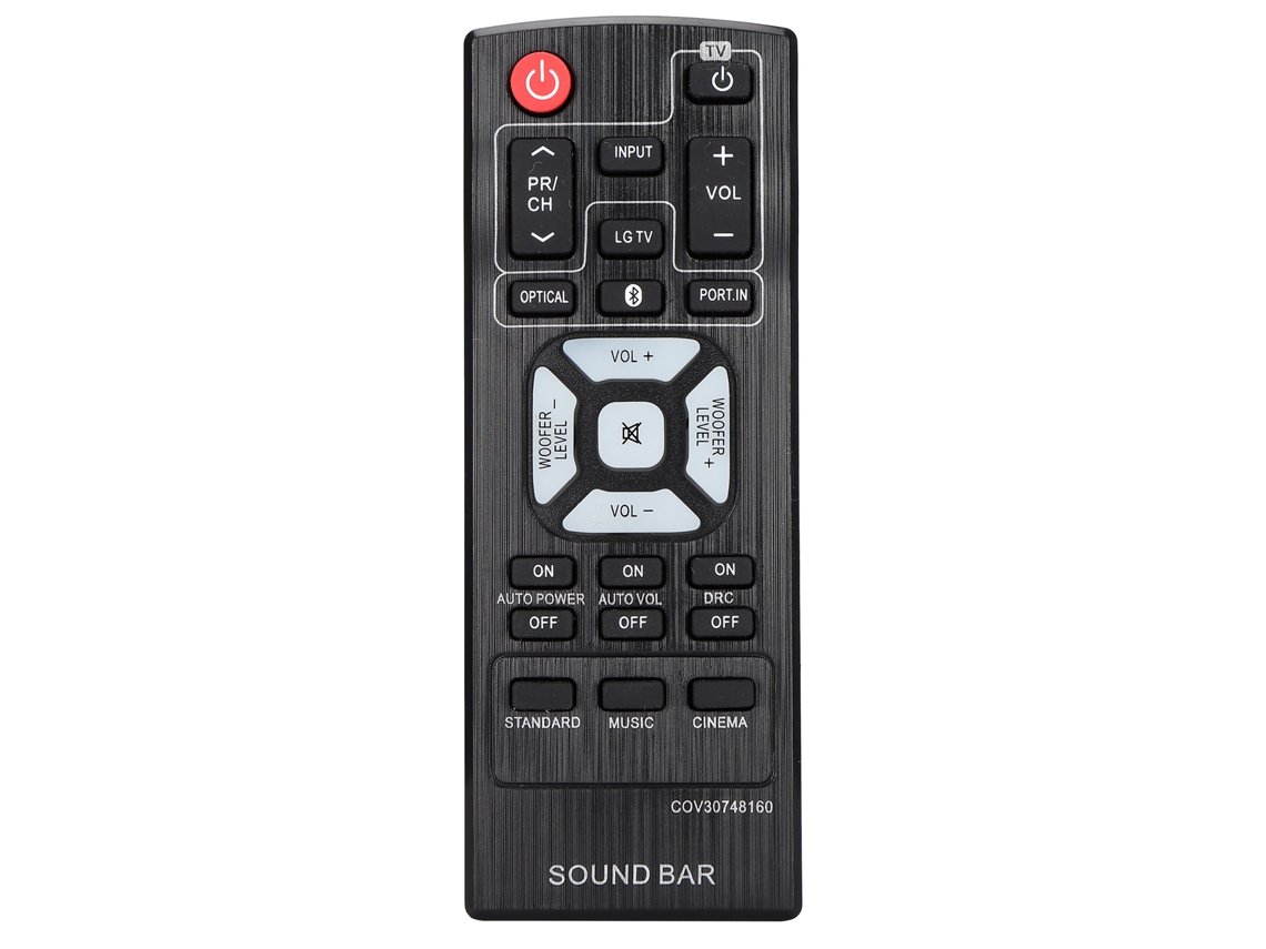Controle Remoto para Soundbar Lg Cov30748160, em Abs Resistente CHABERLU