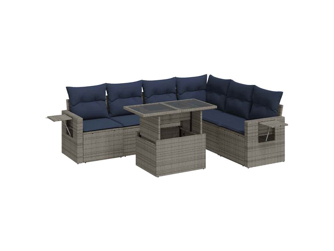 Garden Sofa Set, Garden Sofa Sets Vidaxl Cinzeto Rattan / Vime (n/a)