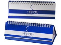 Conjunto De 2 Cadernos Planejadores Diários Com Páginas Dobráveis, Formato Retangular, Cores Azul E Branca, Caderno Gokoco