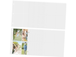 40 Folhas Pochettes Transparentes Compartimentos Para Cartes À Collectionner Protection Antirayures Para
