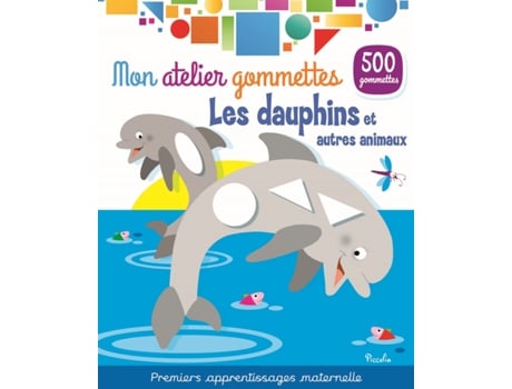 Colored Stickers Dolphins And Sea Animals PICCOLIA (Idade minima recomendada: 2 anos)