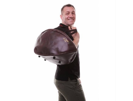 Mala ALLSPORTVINTAGE Rugby Vintage Couro (Chocolate)