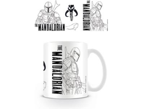 Caneca Star Wars: The Mandalorian (Line Art)