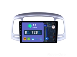 Auto Rádio Carro Bluetooth Autoradio 8GB RAM 128G ROM CarPlay Navegação GPS Ecrã Táctil RoverOne para Hyundai Accent 3 2006-2011  